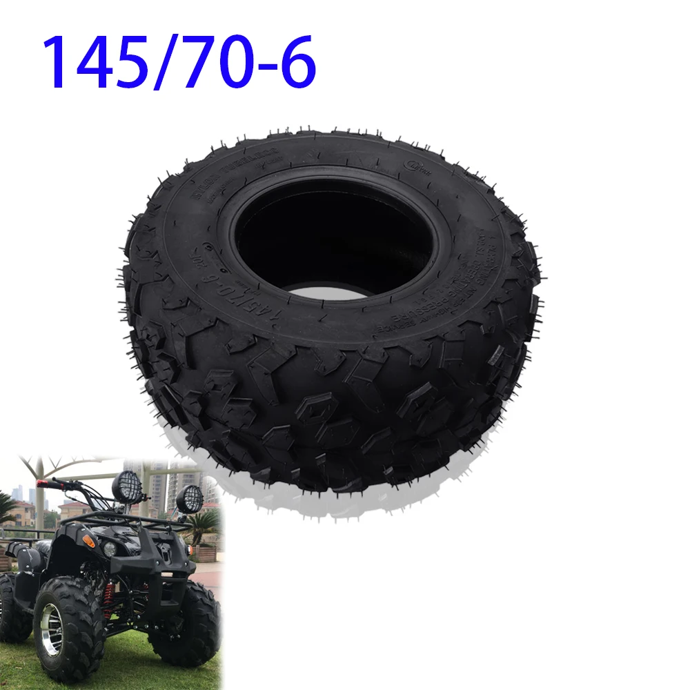 6 Inch Wheel 145/70-6 Inch Tubeless tire Fit For 50cc 70cc 110cc ATV Quad Bike Snowplow Lawn Mower Vacuum Tyre Wheels Moto Parts