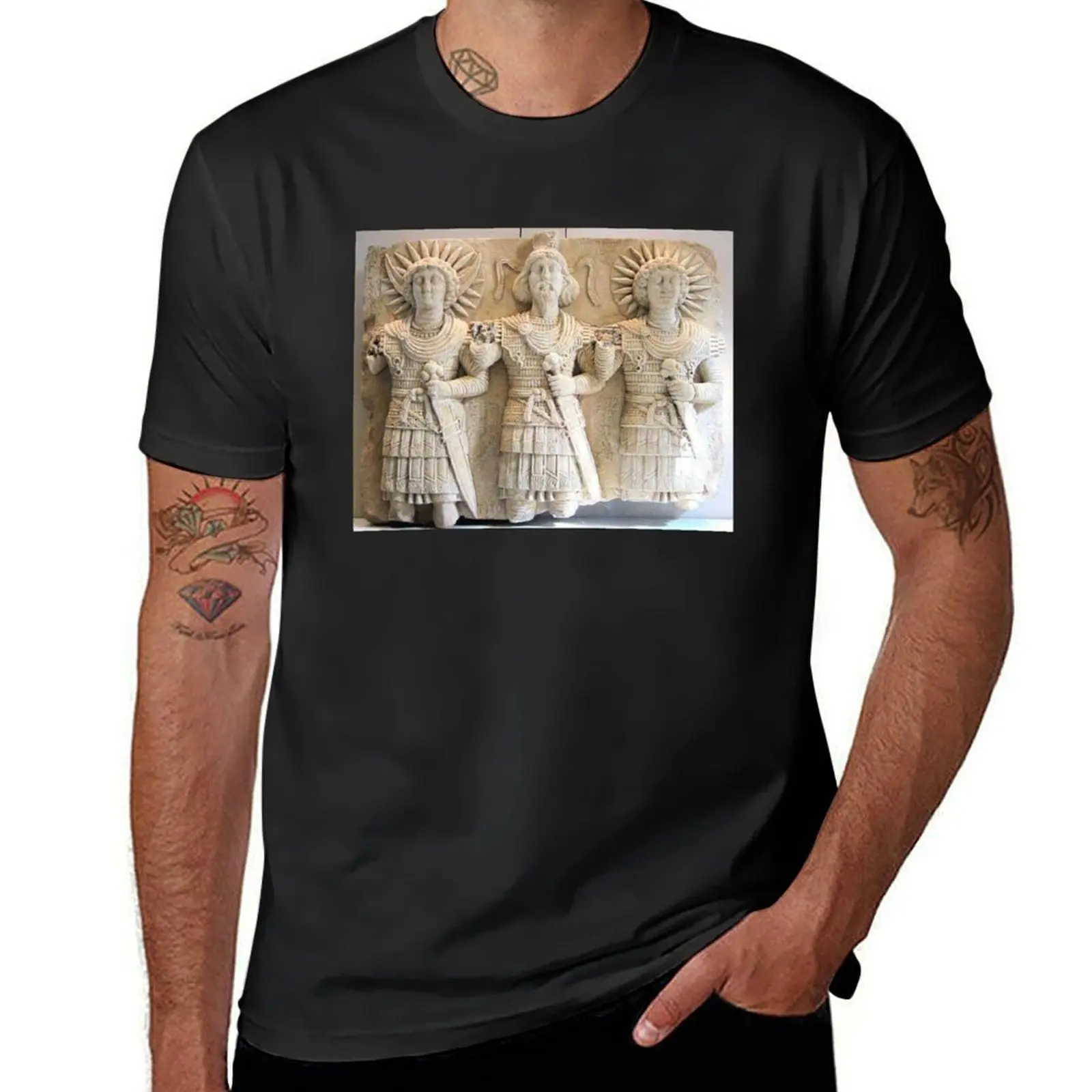 The trinity of the Tadmurian gods(Baal Shamin And Gallibol and Illabile) T-Shirt blacks summer clothes workout shirts for men