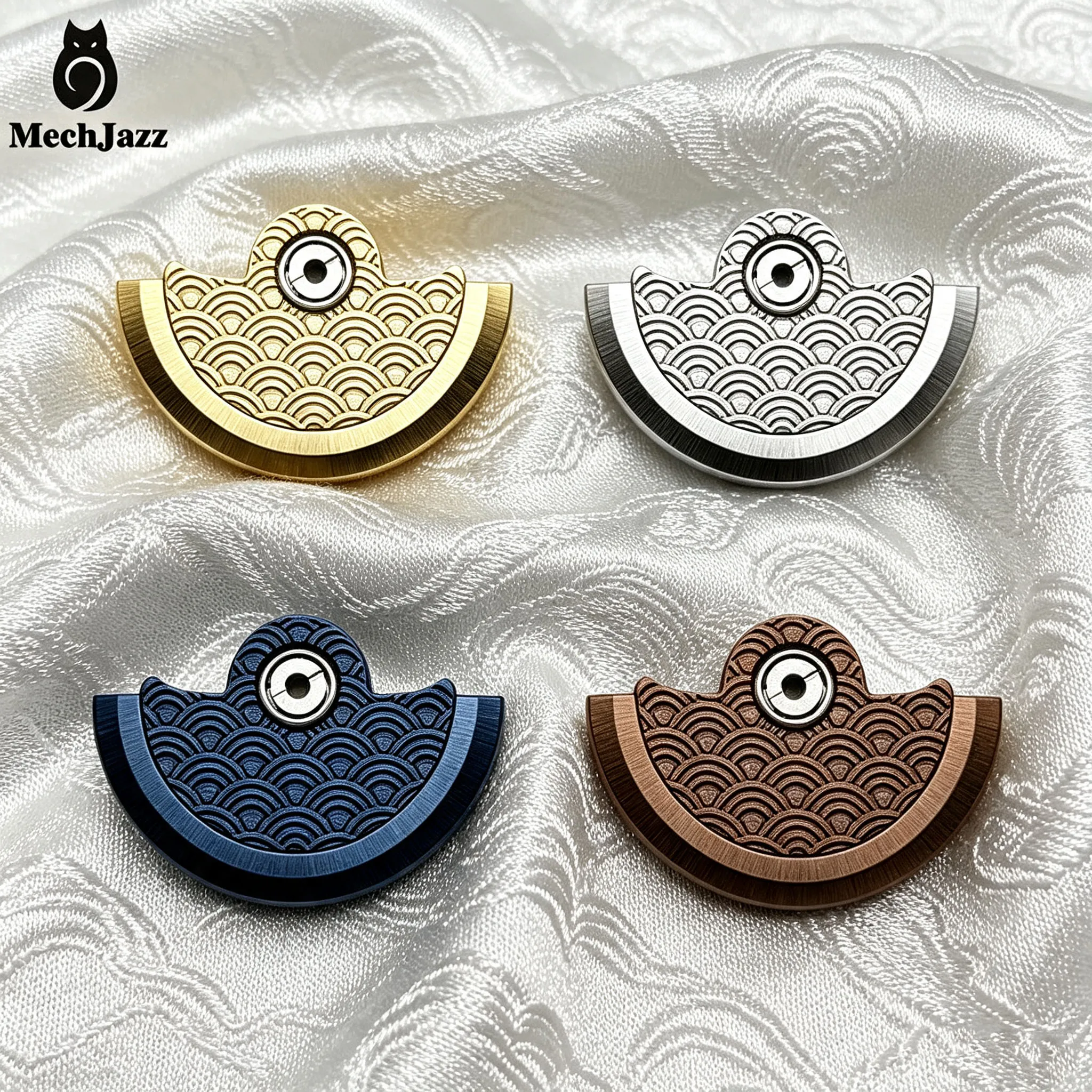 NH movement is equipped with an automatic rotor design featuring wave patterns fit with NH35/34/36/37/38 movement parts