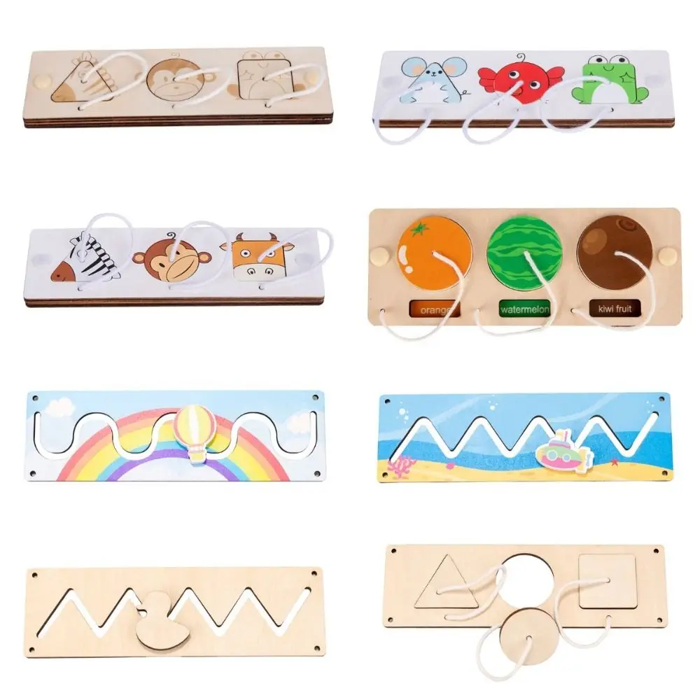 Montessori Busy Board DIY Puzzle Toy Hand Grasping Ability Training Busy Board DIY Clock Toy Switch Function Hands-on