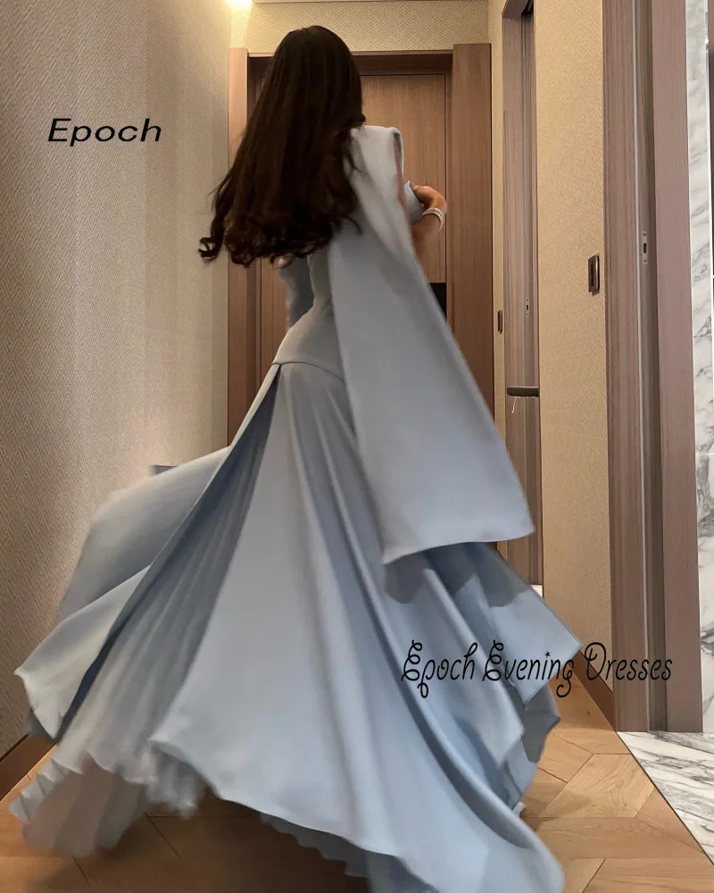 Sexy Chiffon Evening Dress For Women 2024 فساتين السهرة Luxury Crystal Pleat A-Line Empire Formal Cocktail Party Prom Gown