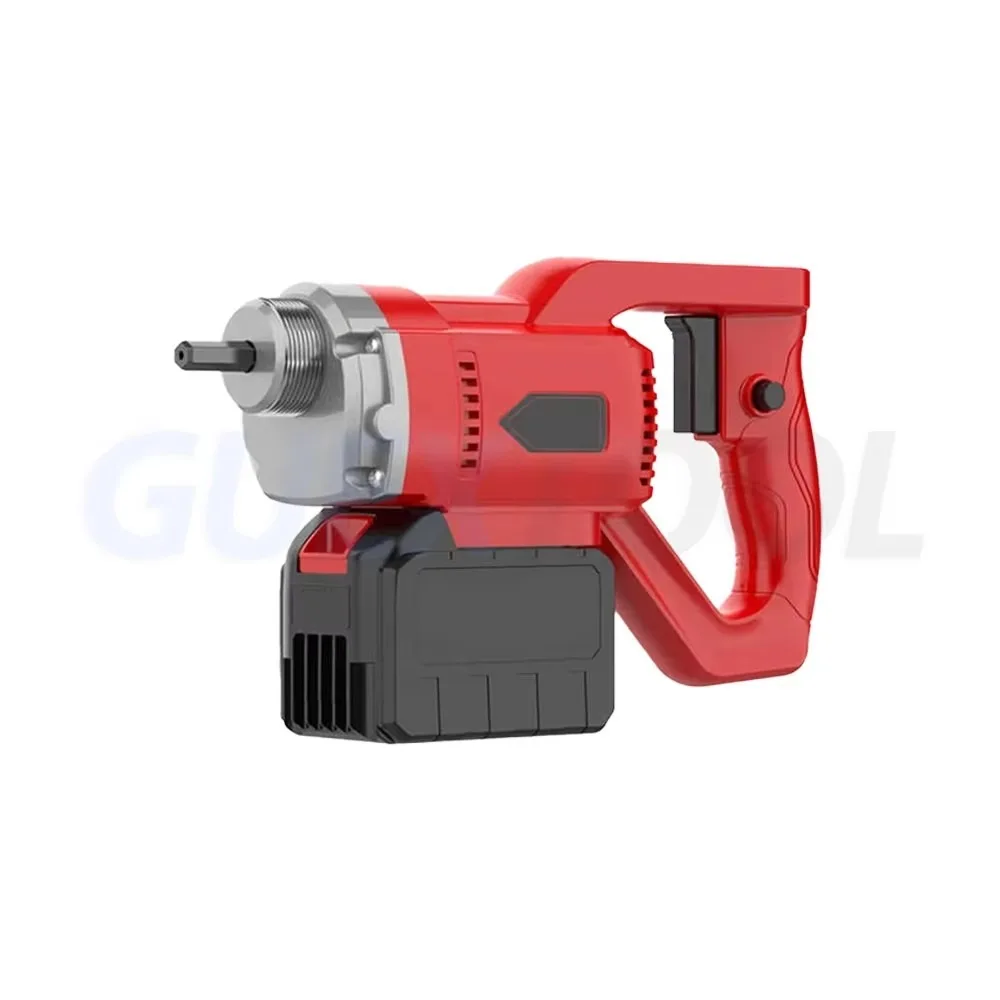 Handheld Rechargeable Concrete Vibrator 6-Speed Adjustable High Frequency Cement Vibrating Tool for Construction