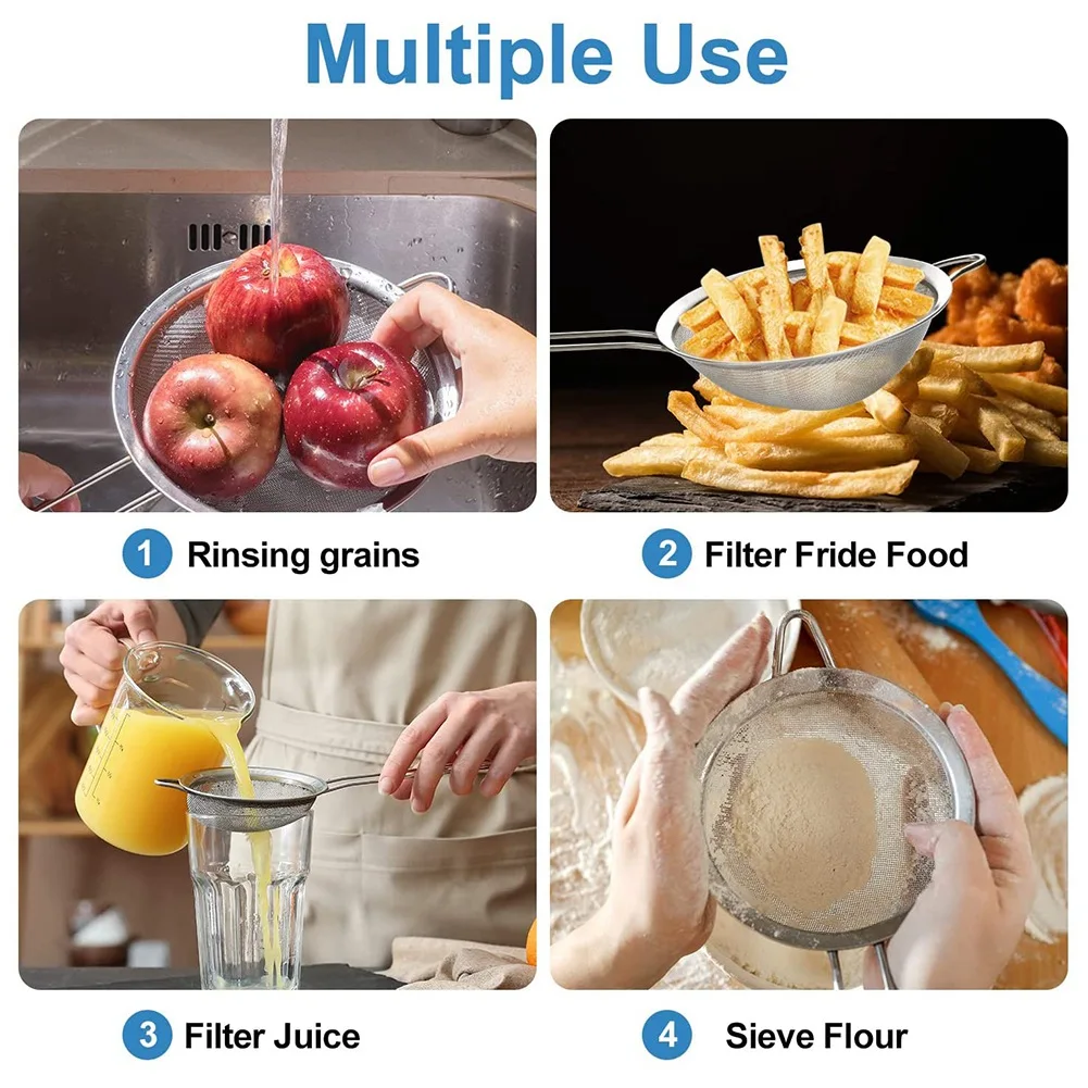 ตะแกรงกรองชา,ตะแกรงและที่กรอง,ตะแกรงครัว,เครื่องกรองตาข่ายละเอียด,ตะแกรงแป้งสําหรับทําอาหารเบเกอรี่