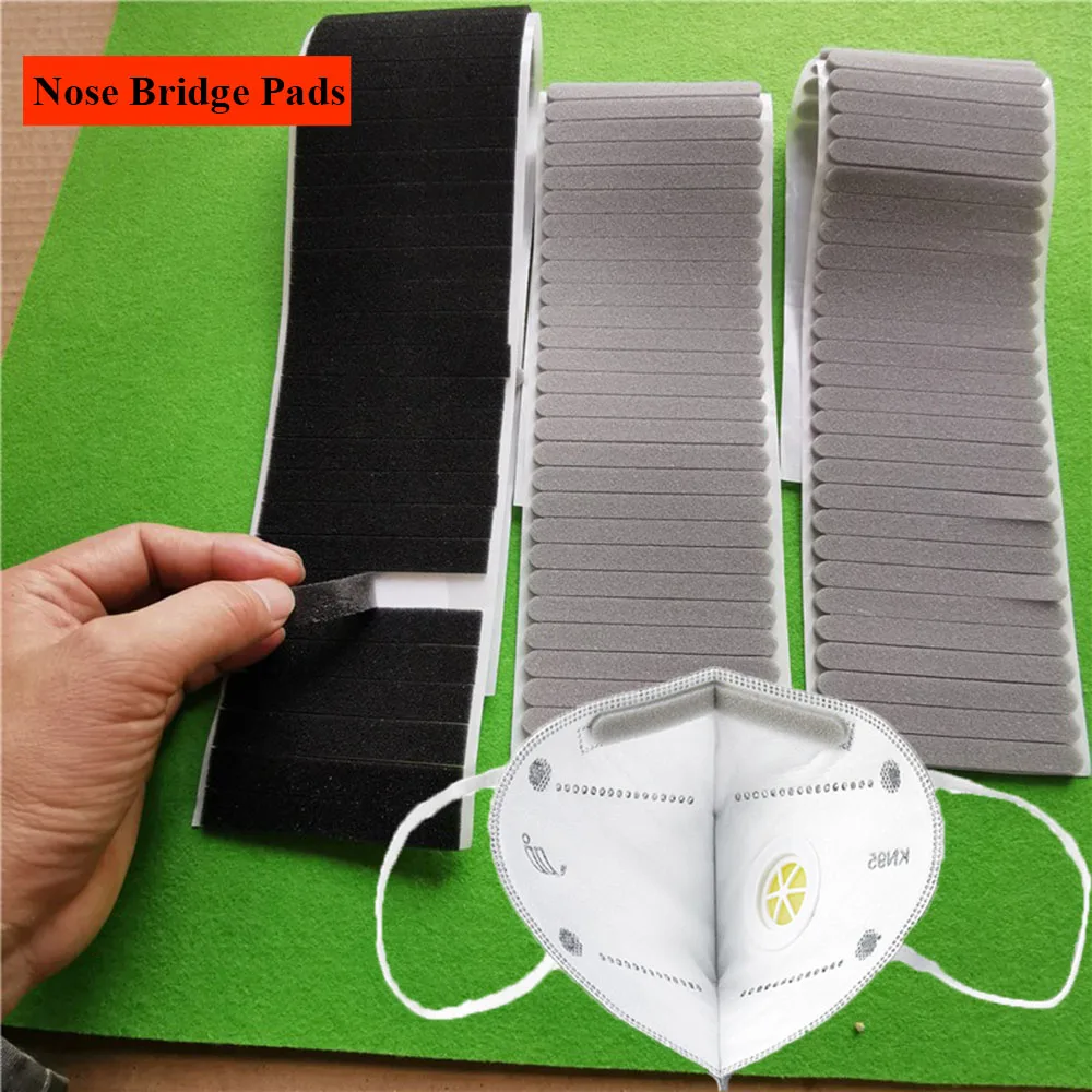 

Comfortable Self-adhesive Microfiber Mouth Mask Accessories Sponge Cushion Nose Bridge Pad Protection Strip
