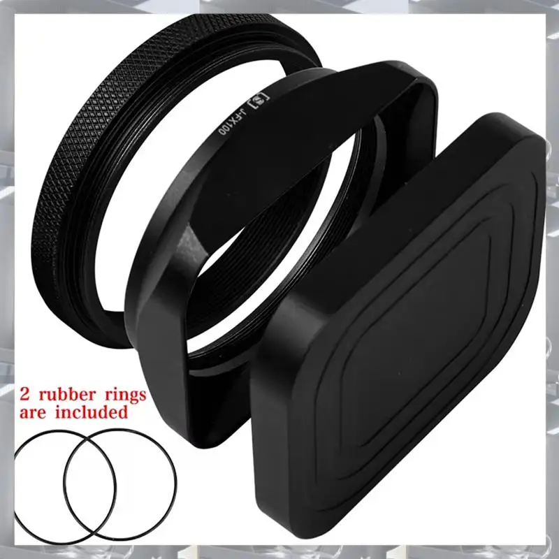 Hot Selling-Durable Metal Lens Hood Shade Protector For Fuji X100V/X100VI/X100F/X100S  49Mm UV Filter Replacement,Durable Metal