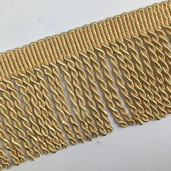 1 Meter 9cm Twisted Bullion Fringe Upholstery Curtain Lamp Golden Fringe Trimming Furniture Fringe Rope For Curtains