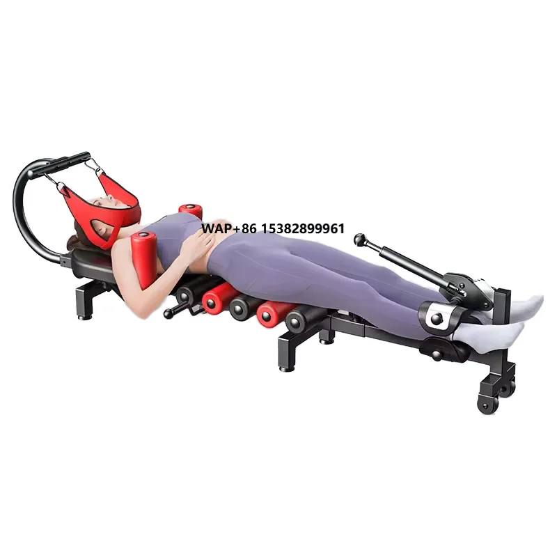 

Adjustable Foldable Metal Home Spine Stretching Bed with Extendable Cervical Stretching Device Training Chairs and Racks