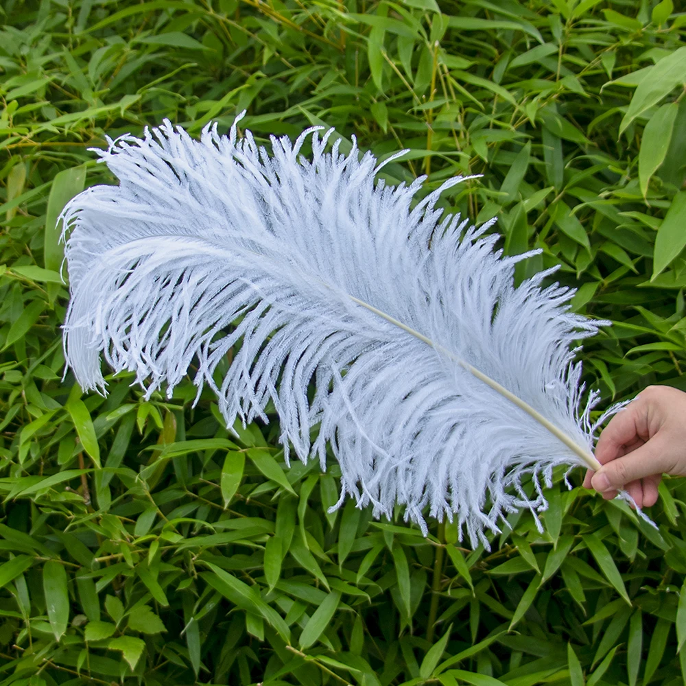 10Pcs White Ostrich Feathers 15-50cm Natural Ostrich Feather for Crafts Wedding Party Home Decor Table Centerpiece Decoration