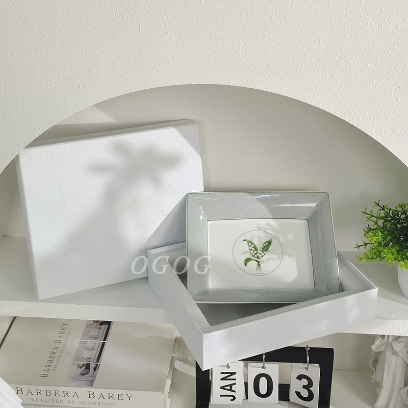 

Плоский декоративный поднос для показа, креативная тарелка для домашнего хранения, идеальный подарок для украшения