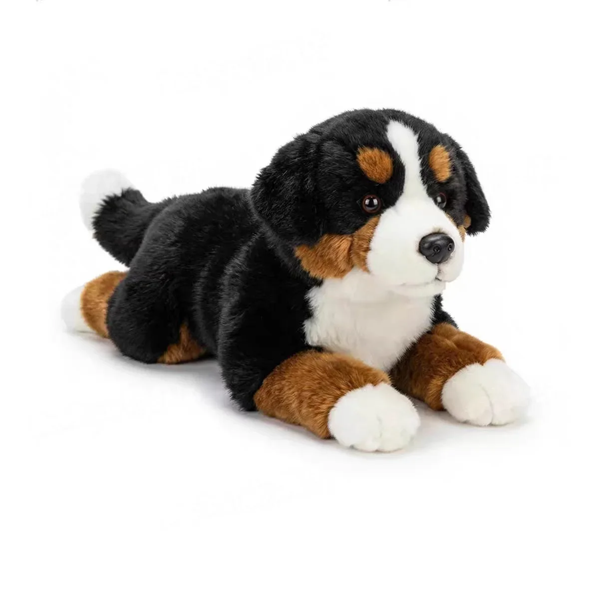 Realistic Bernese Mountain Dog Plush Toy Soft Stuffed Puppy Animal Doll for Kids Gift Home Decor Dog Lovers