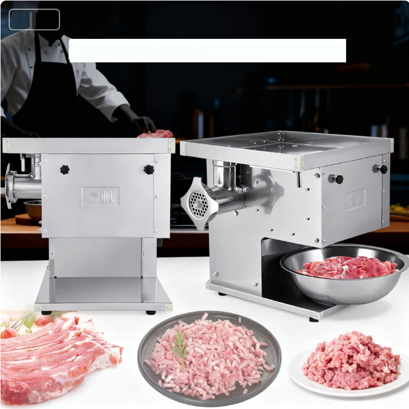 Multifunctional Meat Slicer 2200W Stainless Steel Commercial Slicer Desktop Electric Meat Slicer Dicing Machine