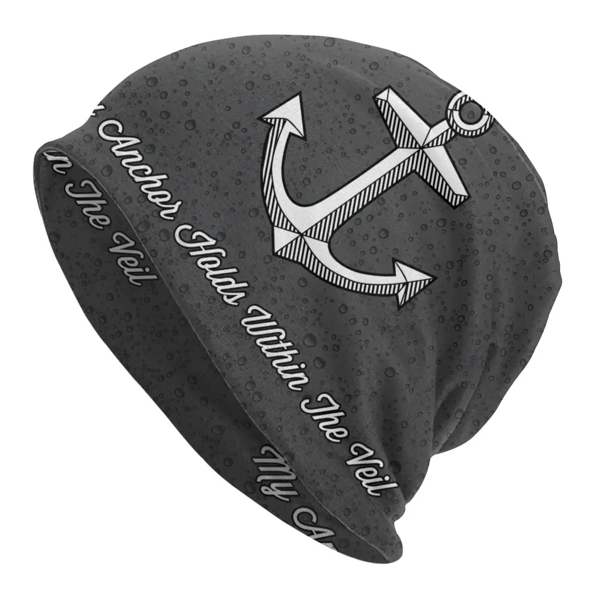 Funny Thin Skullies Beanies Fashion Caps For Men Women Nautical Anchor Ski Caps Bonnet Hats