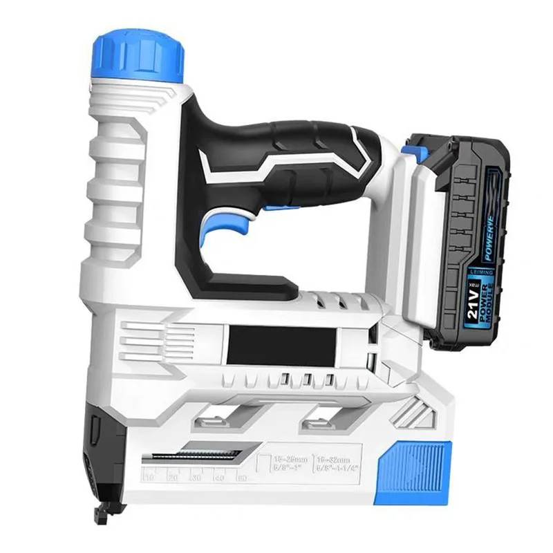 Sem fio elétrico Air Nail Gun, Carpintaria, Carpintaria, carregamento Modo, Lithium Battery, 6Ah