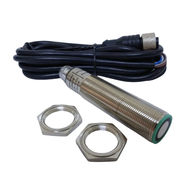 Trumsense M18 Ultrasound Transducer 50mm To 1000mm Range Adjustable 15 To 30V Working Voltage  0 To 10V Signal Output