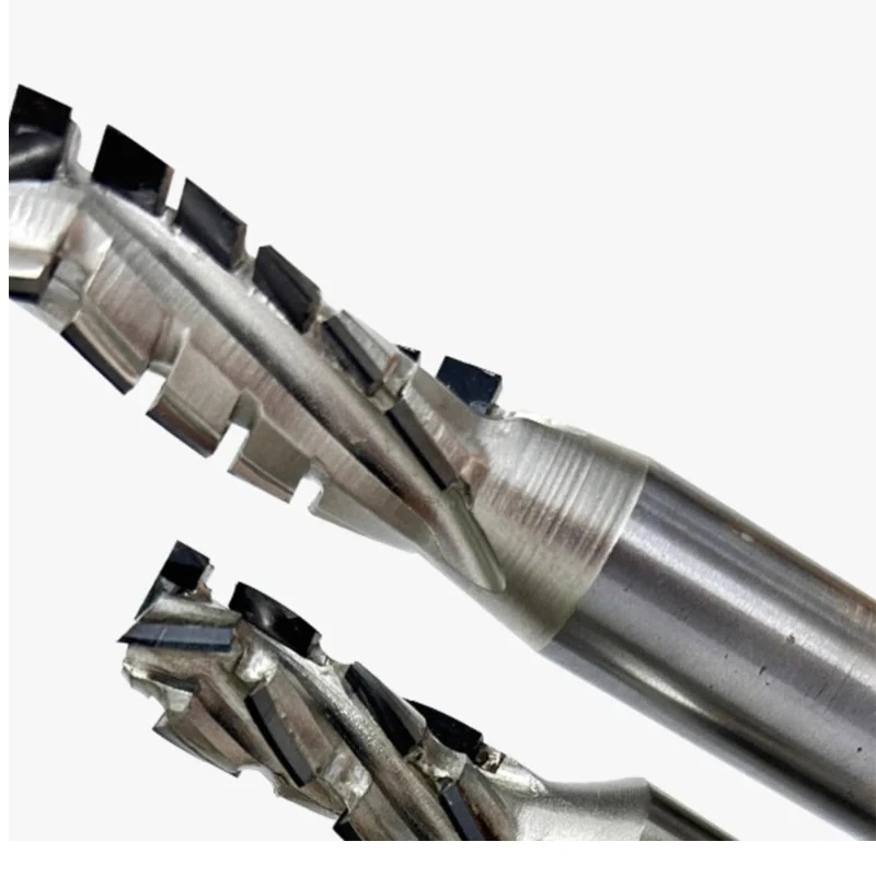 PCD Spiral Router Bit with Diamond Coating for CNC Woodworking Bottom Cleaning End Mills