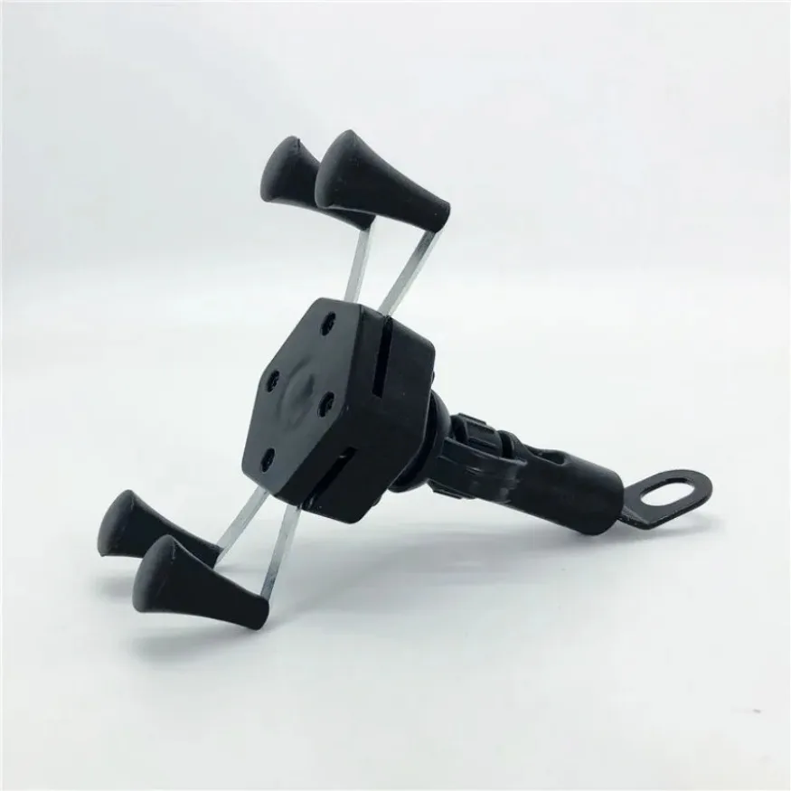 Motorcycle Electric Vehicle Bicycle Mobile Phone Bracket ABS Plastic Bracket Rearview Mirror Handlebar No Charging Bracket 1x