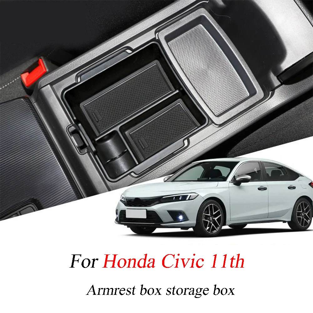 

For Honda Civic 11th Gen 2023 Auto Central Control Armrest Storage Box Munti-functional Pocket Storage Holder Accessories