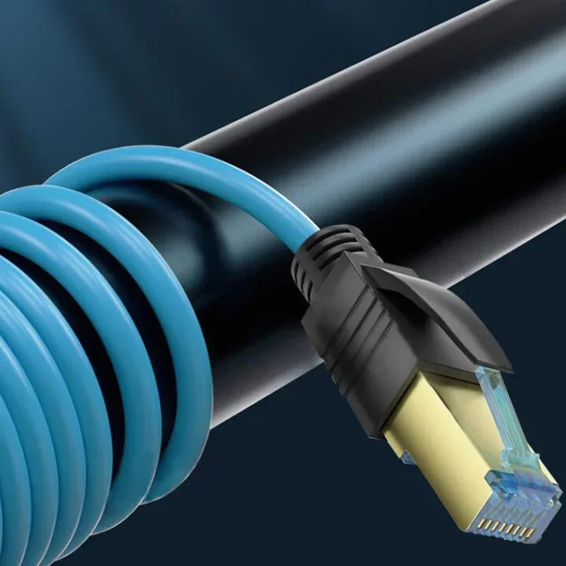 Waterproof M12 to RJ45 Network Line ip67 CAT7/CAT6A RJ45 to 4Pin 8Pin A/D/X Type Encoded Connector Cable Double Shielded Wire