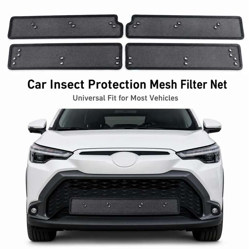 Car Insect Protection Mesh Filter Net, Debris Cotton Mesh, Radiator Guard, Mouse Prevention for Automotive Use, Universal Fit