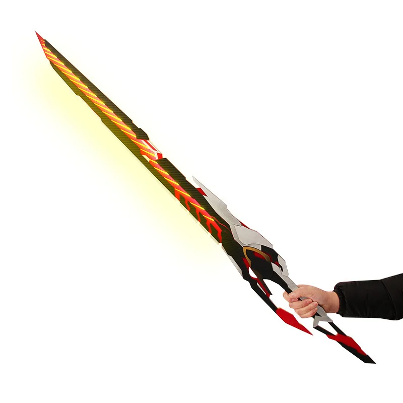 120cm Swallowed Star Lightsaber Luo Feng Blood Shadow Sword 1:1 Luminous Toy Acrylic Katana Cosplay Boys Gift Send Display Stand