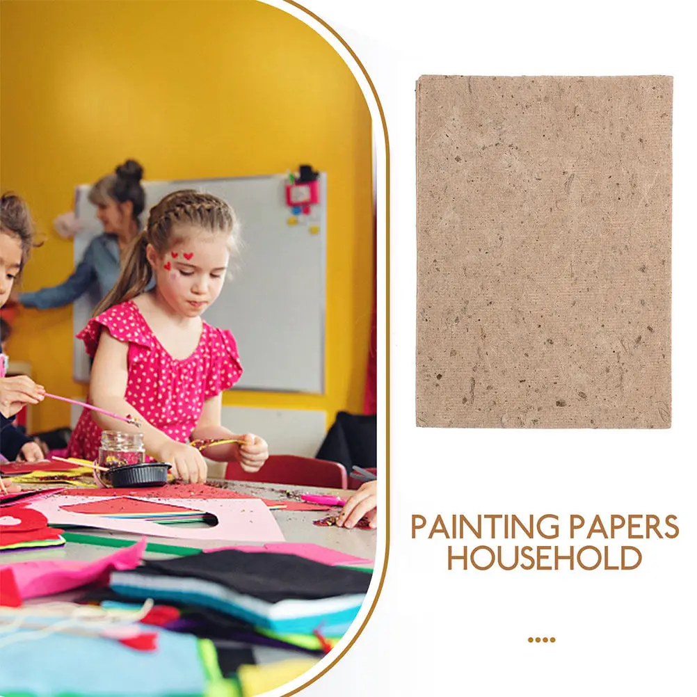 20Pcs Eco Friendly Bark Paper Sheets Vintage Handmade Decoupage Rice Paper for Calligraphy Scrapbook Painting DIY Craft Projects