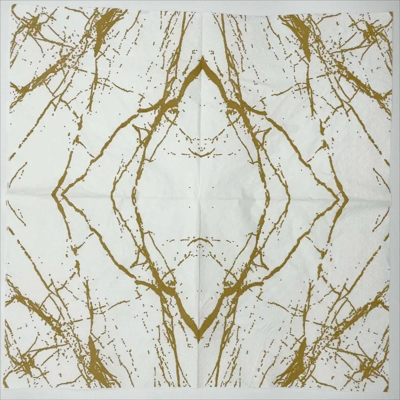 10/20pcs/Pac 33*33cm 2-Ply Printed Napkins White Marble Printed Paper Napkins Home Party Placemats Butterfly Bart Paper