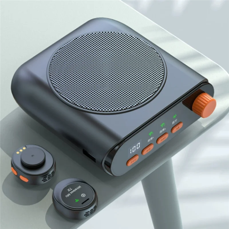 -BOFF J98 Wireless Voice Amplifier With Lavalier Mic, Clip-On Bluetooth Speaker Featuring Charging Case For Teaching& Streaming