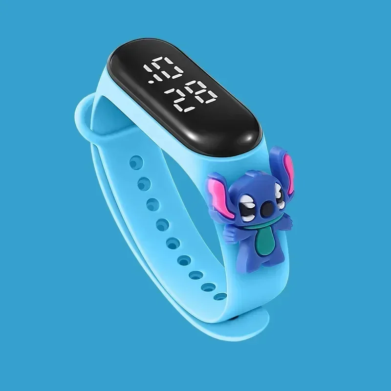 Disney Stitch LED Orologio digitale per bambini impermeabile Spiderman Hulk Orologio per bambini Sport Touch Regali elettronici per bambini