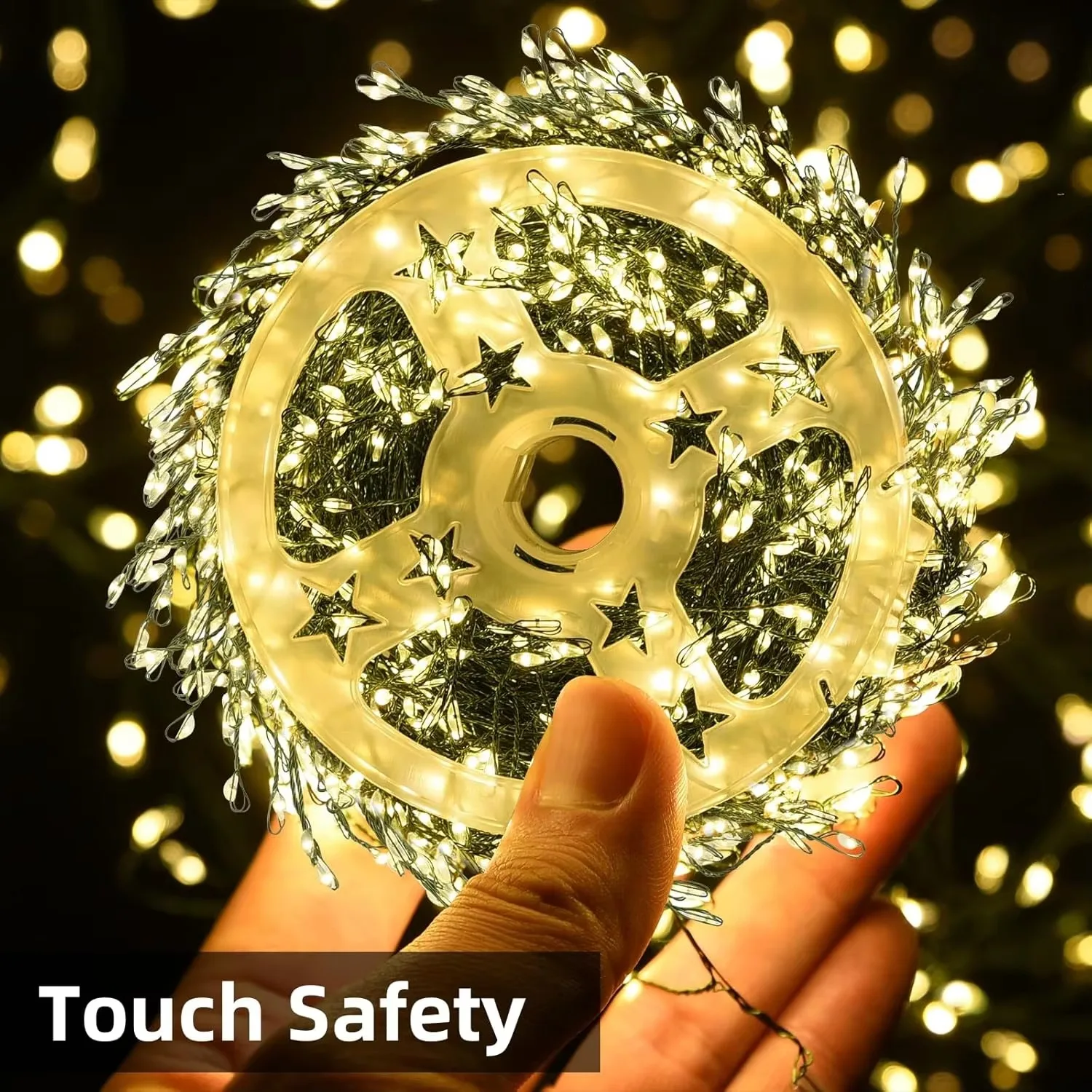 عيد الميلاد LED سلسلة أضواء الدافئة توهج IP44 مقاوم للماء 220 فولت الاتحاد الأوروبي لشجرة عيد الميلاد حديقة النباتات فروع أضواء الجنية الزينة #2