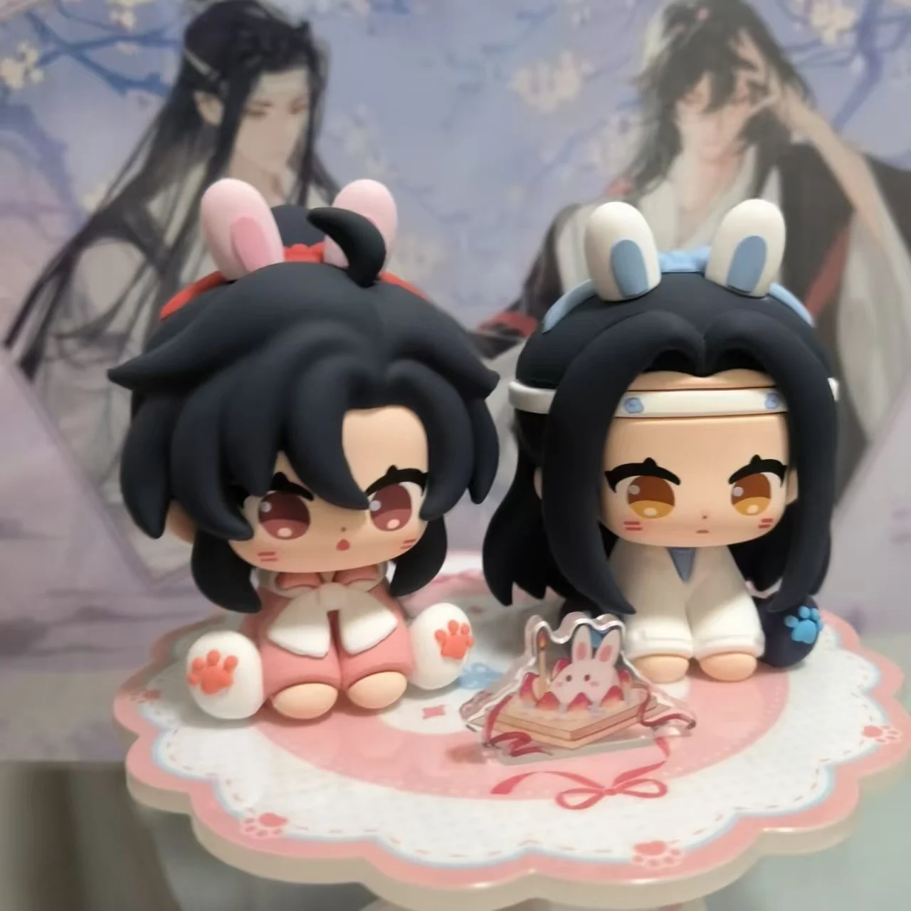 

Action Figure Wei Wuxian Lan Wangji Mo Dao Zu Shi Anime Pvc Cartoon Mdzs Ornament Happy Birthday Series Collectible Figurine