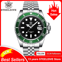 SD1953 New Bracelet With Milled Clasp 41MM NH35 Movement 300M Waterproof Mens Automatic Dive Watches Reloj Ceramic Bezel