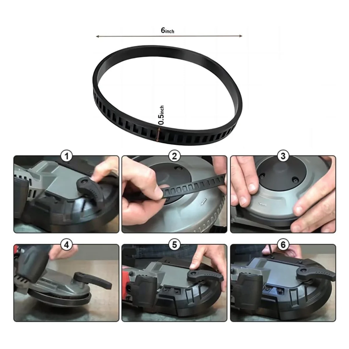 Remplacement des pneus de poulie à lame pour scie à bande Milwaukee, ceinture de scie portative, 45-69-10, 0010, 6230, 6232, 6225, paquet de 4