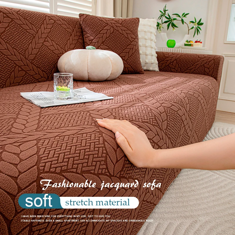 

Sofa Covers for 3 Cushion Couch Sofa Slipcover Soft Couch Cover for Dogs-Washable Sofa Furniture Covers Jacquard Fabric