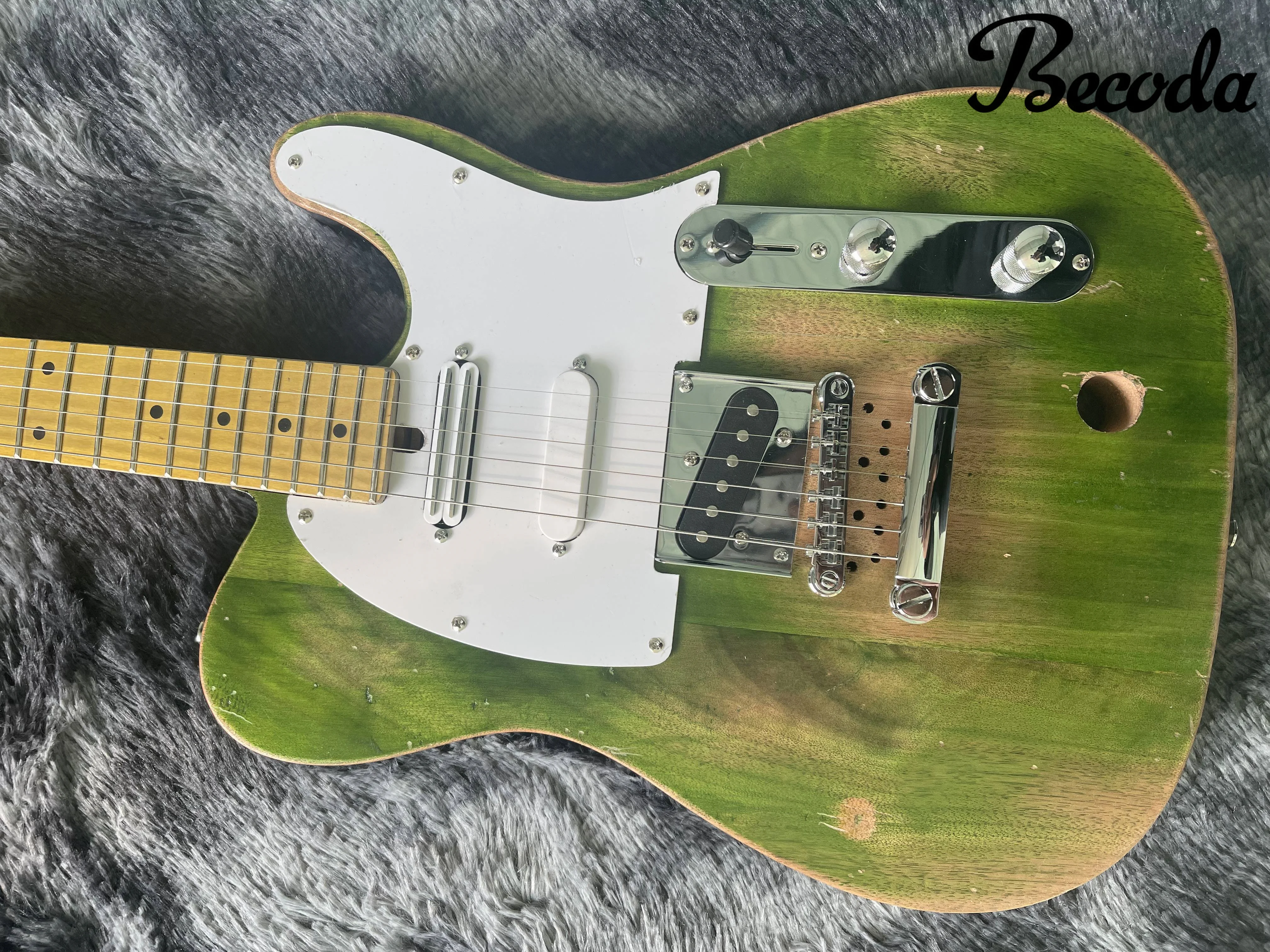 China Becoda electric guitar TL handmade  make old  guitar ,  can customize logo