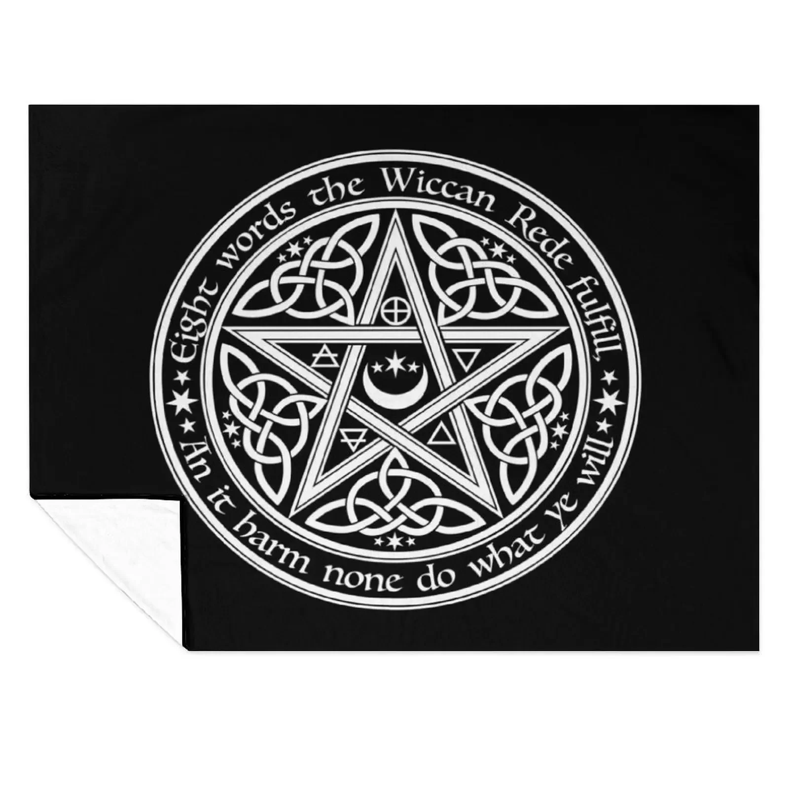 

Celtic Pentagram Throw Blanket christmas gifts Bed linens Picnic Multi-Purpose Blankets
