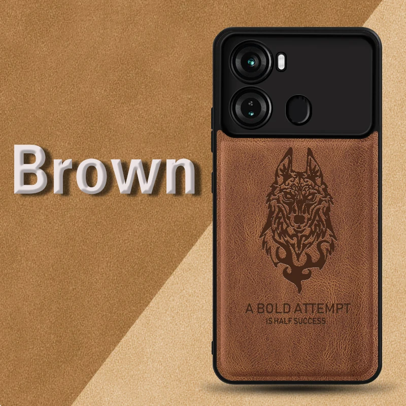 ForITEL P40 Phone Case Full Protection Leather Case ITEL P40 Case Matte Casing
