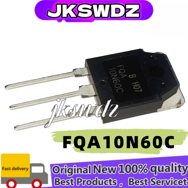 

10 pcs Original FQA10N60C FQA10N60 TO-3P MOSFET Field Effect Tube Transistor New in Stock