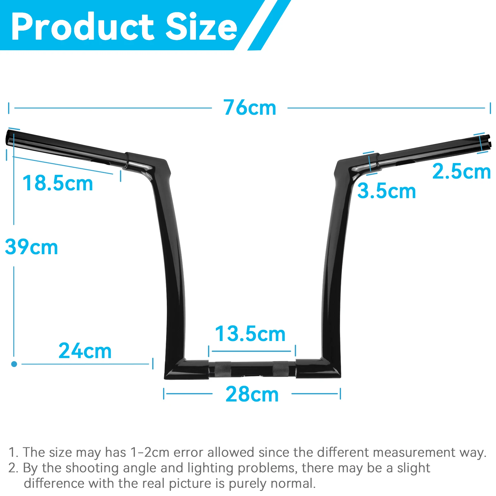 

unique Motorcycle Fused Bagger Handlebar 14" Fused Handlebar Ape Hangers for Harley Softail FXBB Davidson Touring Models