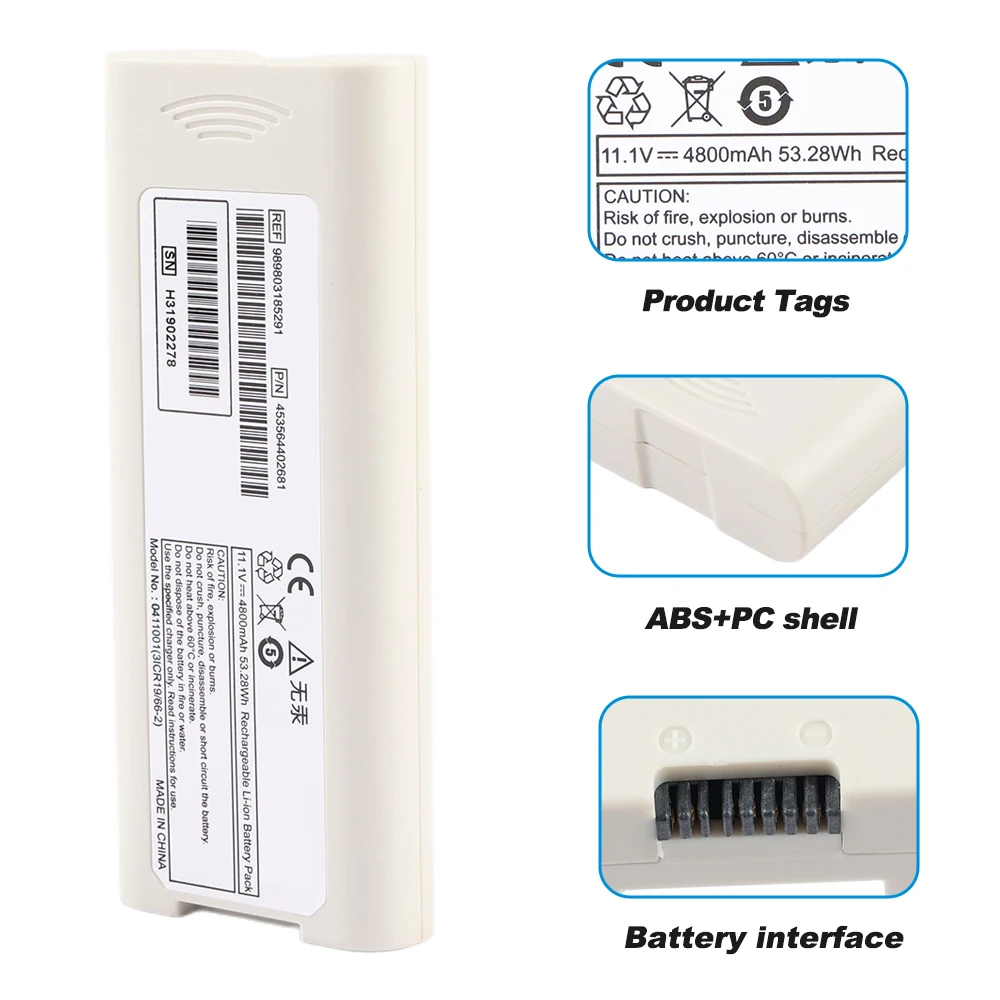 989803185291 453564402681 Wiederaufladbarer Akku für Philips PageWriter TC10 TC20 EKG-Gerät, Ersatzakku – Detail 3