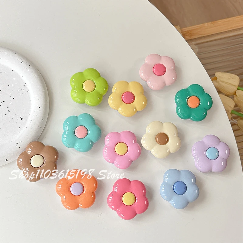 

Korean Cute 3D Flower Phone Grip Tok Griptok Phone Stand Phone Holder Support For iPhone Samsung Universal Accessories Holder