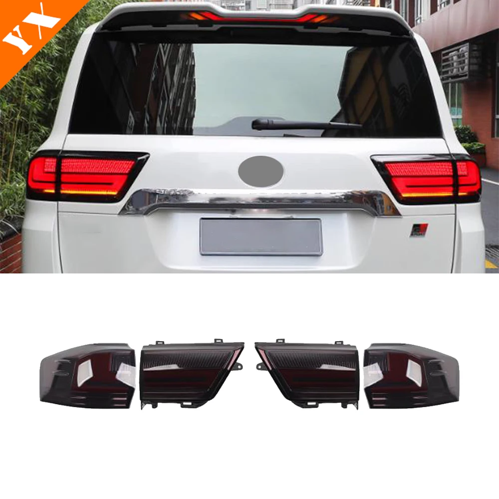 

Для Land Cruiser LC 300 2025 2026, оригинальная крышка заднего фонаря автомобиля, черная крышка заднего фонаря, замена и обновление заднего фонаря автомобиля
