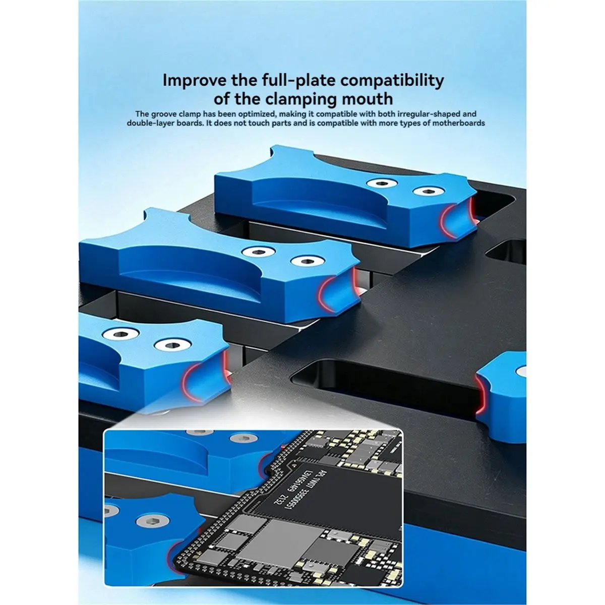 DT89 NEW Dual Clamp Multifunctional Repair Fixture for Phone Repair Irregular Double Layer PCB Holder Soldering Maintenance Tool