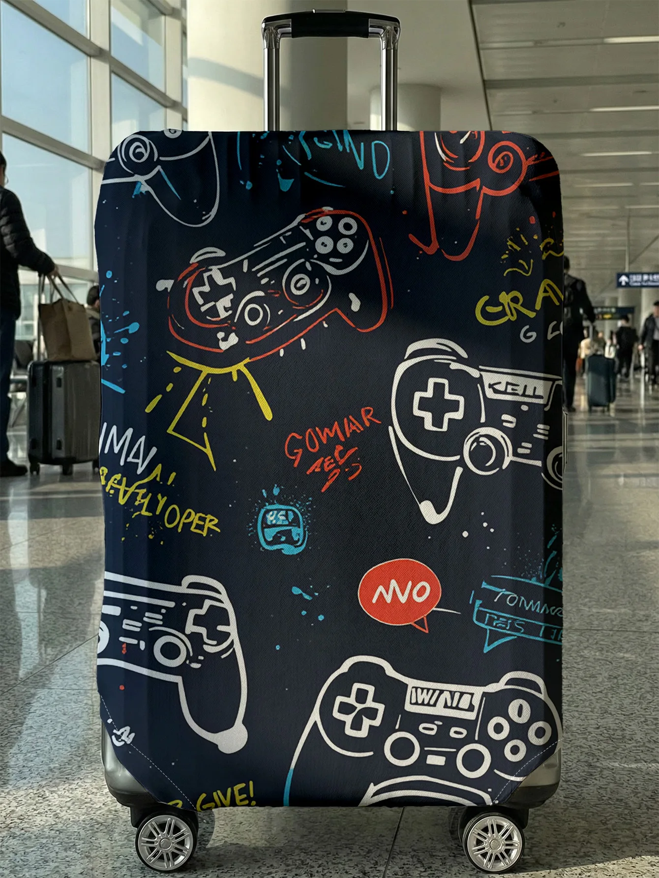 

Защитный чехол для игрового контроллера с полной печатью, подходит для чемоданов 18-32 дюймов, чехлы для ручек чемоданов, аксессуары для путешествий.