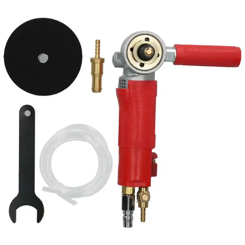 4in Injection Air Pneumatic Sander Pneumatic Water Mill  4300rpm Polisher Air Sander for Auto Body Work Grinding Tool