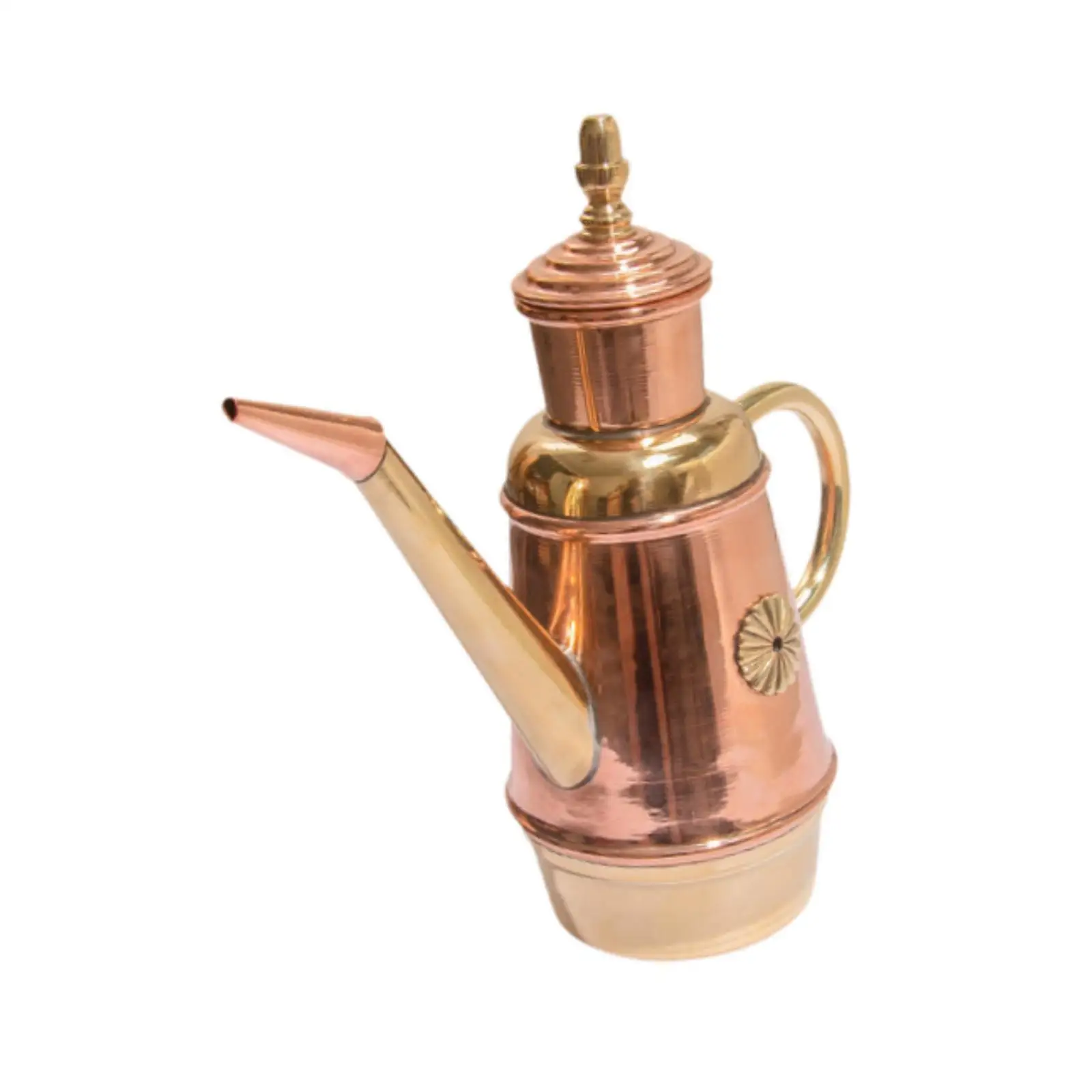 Copper Oil Dispenser 450ml Handcrafted Handmade Vintage Design Italian Oil Jug Pizza Oil Cruet for Restaurants Coffee Shops