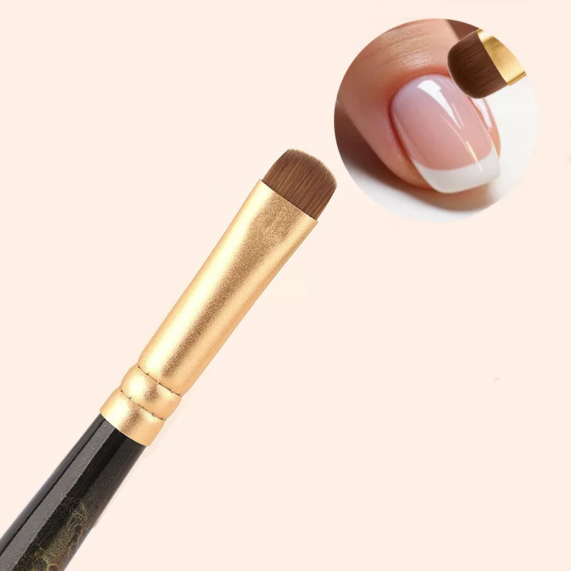 1/2Pcs Multi-Color Handle Gel Nail Brushes – Professional Nail Art Tools for Gel Extensions, Acrylic Nails & Builder Gel