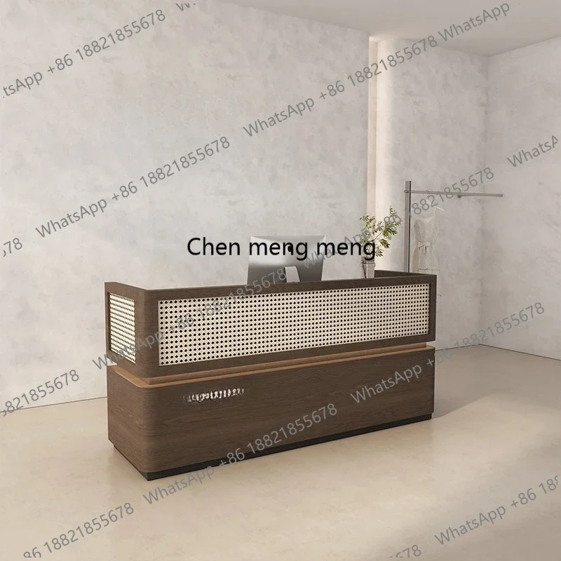 G153 Counter Pulpit Reception Desks Checkstand Furniture Coffee Shop Reception Desks Vevor Wood Furniture
