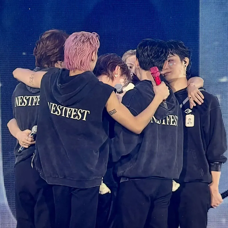 GOT7 NESTFEST Concert Zipper Hoodies Kpop Fashion Jackson Wang Same Sweatshirt Men Women Autumn Loose Zip Up Hoodies Jacket Coat