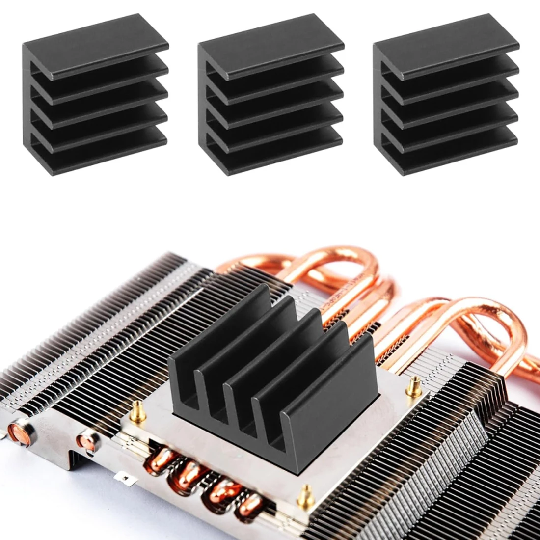 Aluminum Heatsink Radiator Heat sink Cooler for Electronic Chip Cooling With Thermal Conductive Tape