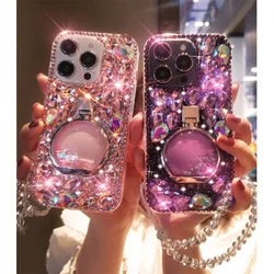 Luxury Bling Crystal Rhinestone Phone Case, Diamond Design, Cover for Samsung Galaxy S24, S25, S20 Plus, S21 FE, S22, S23